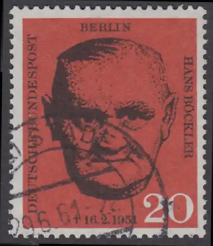 BERLIN 1961 Michel-Nummer 197 gestempelt EINZELMARKE (e)