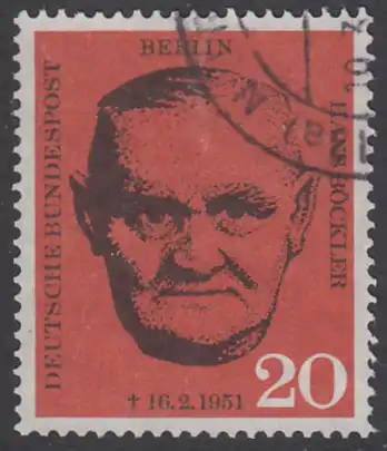 BERLIN 1961 Michel-Nummer 197 gestempelt EINZELMARKE (d)