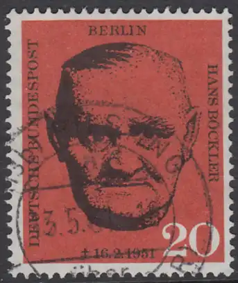 BERLIN 1961 Michel-Nummer 197 gestempelt EINZELMARKE (l)
