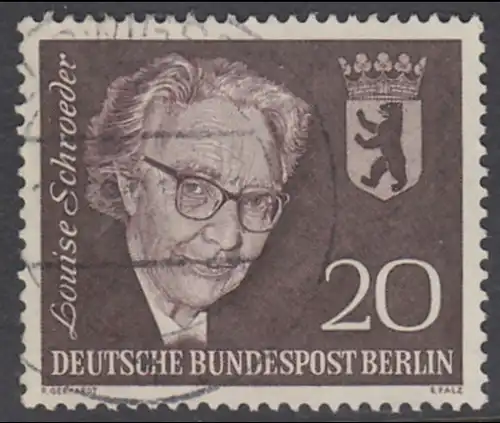 BERLIN 1961 Michel-Nummer 198 gestempelt EINZELMARKE (g)