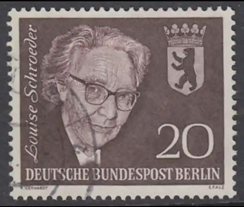 BERLIN 1961 Michel-Nummer 198 gestempelt EINZELMARKE (m)