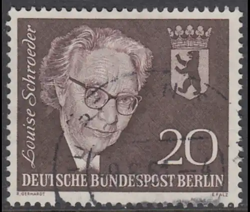 BERLIN 1961 Michel-Nummer 198 gestempelt EINZELMARKE (l)