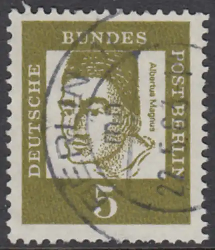 BERLIN 1961 Michel-Nummer 199 gestempelt EINZELMARKE (c)