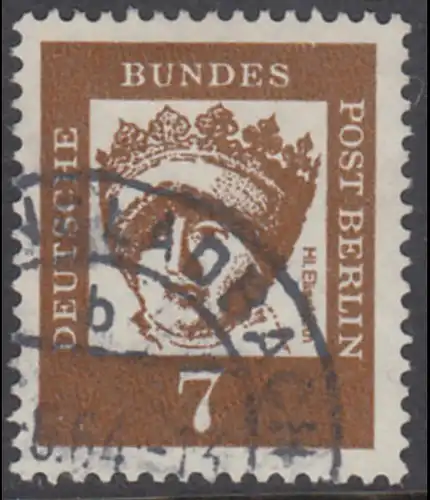 BERLIN 1961 Michel-Nummer 200 gestempelt EINZELMARKE (c)