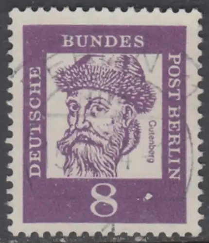 BERLIN 1961 Michel-Nummer 201 gestempelt EINZELMARKE (b)
