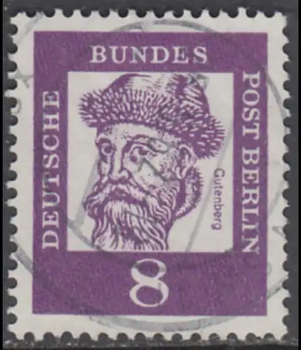 BERLIN 1961 Michel-Nummer 201 gestempelt EINZELMARKE (a)