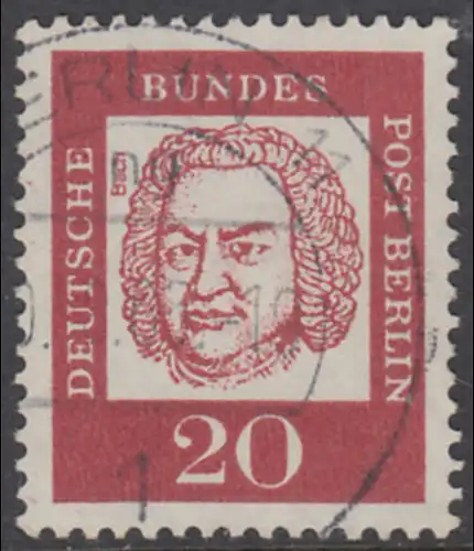 BERLIN 1961 Michel-Nummer 204 gestempelt EINZELMARKE (a)