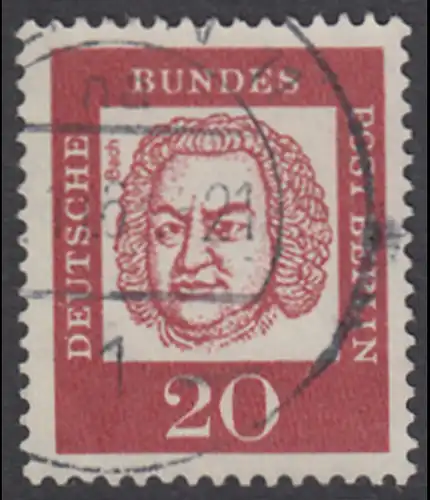 BERLIN 1961 Michel-Nummer 204 gestempelt EINZELMARKE (e)