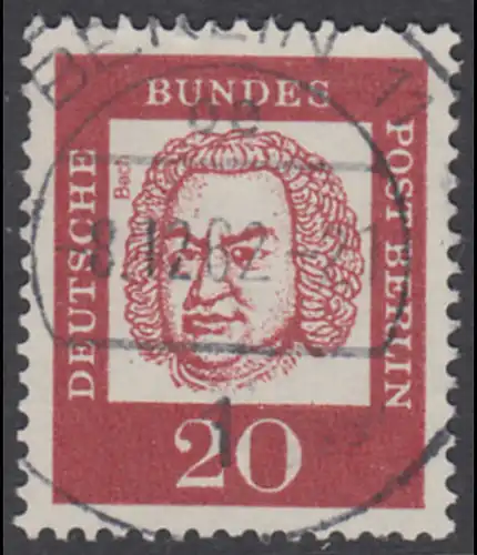 BERLIN 1961 Michel-Nummer 204 gestempelt EINZELMARKE (c)