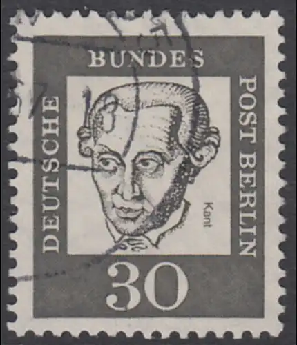 BERLIN 1961 Michel-Nummer 206 gestempelt EINZELMARKE (f)