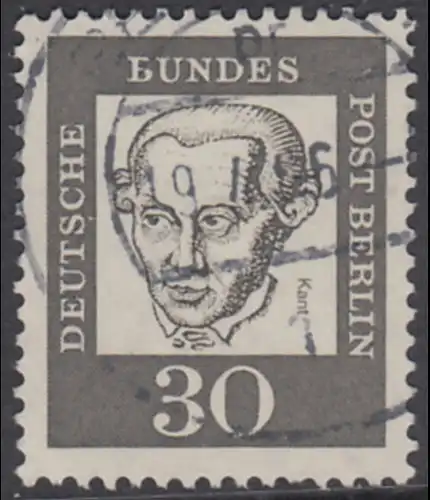 BERLIN 1961 Michel-Nummer 206 gestempelt EINZELMARKE (l)