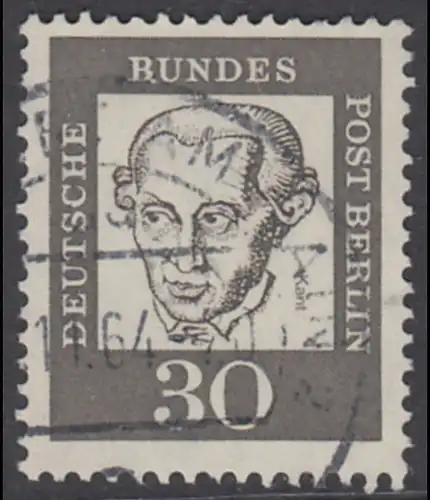 BERLIN 1961 Michel-Nummer 206 gestempelt EINZELMARKE (k)