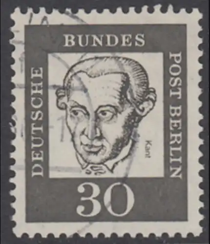 BERLIN 1961 Michel-Nummer 206 gestempelt EINZELMARKE (a)