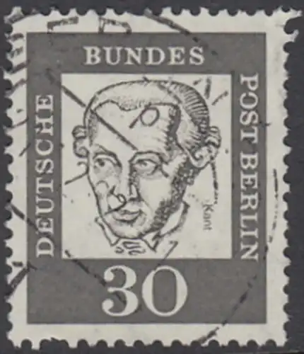 BERLIN 1961 Michel-Nummer 206 gestempelt EINZELMARKE (e)