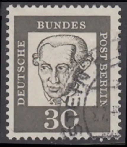 BERLIN 1961 Michel-Nummer 206 gestempelt EINZELMARKE (b)