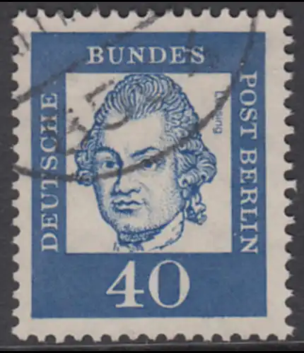 BERLIN 1961 Michel-Nummer 207 gestempelt EINZELMARKE (b)