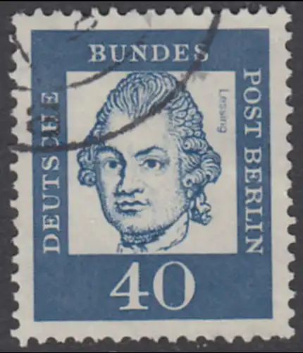 BERLIN 1961 Michel-Nummer 207 gestempelt EINZELMARKE (f)