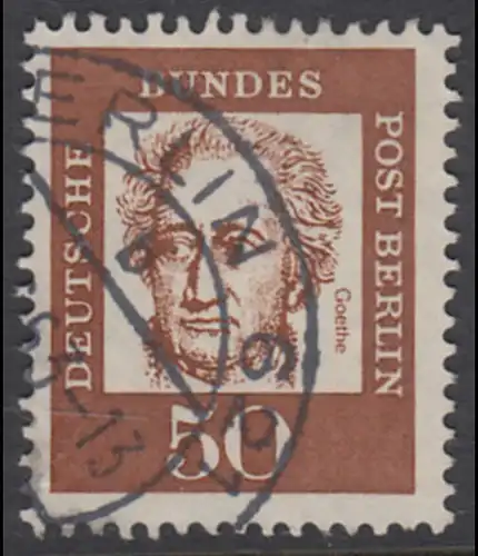 BERLIN 1961 Michel-Nummer 208 gestempelt EINZELMARKE (g)