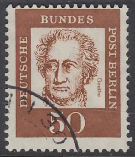 BERLIN 1961 Michel-Nummer 208 gestempelt EINZELMARKE (f)