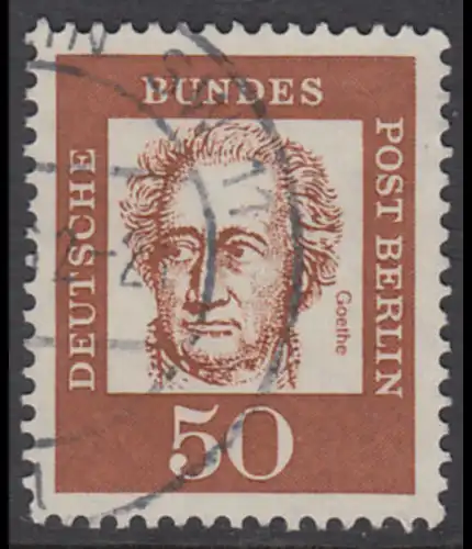 BERLIN 1961 Michel-Nummer 208 gestempelt EINZELMARKE (b)