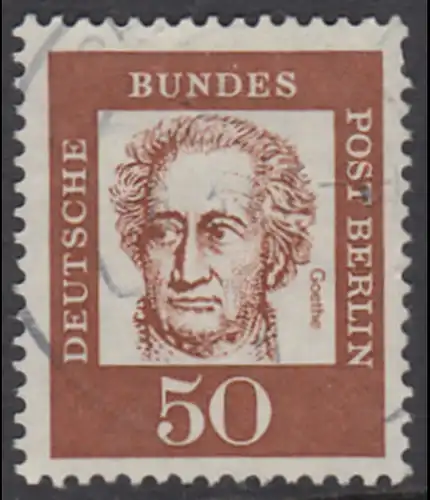 BERLIN 1961 Michel-Nummer 208 gestempelt EINZELMARKE (d)