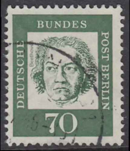 BERLIN 1961 Michel-Nummer 210 gestempelt EINZELMARKE (d)
