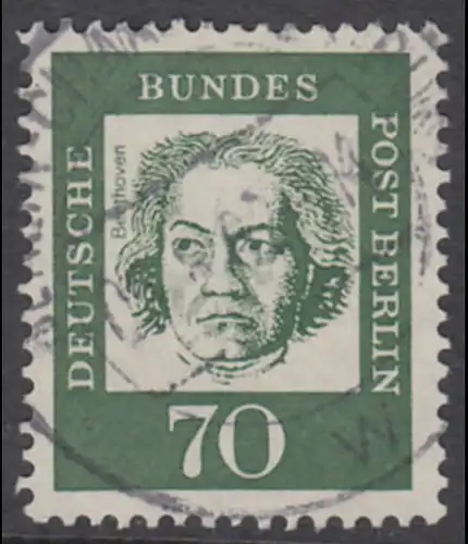 BERLIN 1961 Michel-Nummer 210 gestempelt EINZELMARKE (a)