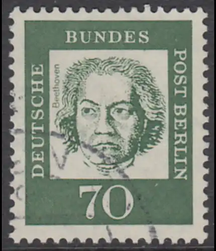 BERLIN 1961 Michel-Nummer 210 gestempelt EINZELMARKE (c)