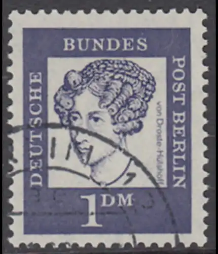 BERLIN 1961 Michel-Nummer 212 gestempelt EINZELMARKE (a)