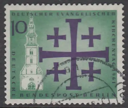 BERLIN 1961 Michel-Nummer 215 gestempelt EINZELMARKE (l)