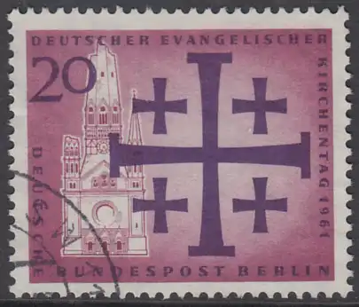 BERLIN 1961 Michel-Nummer 216 gestempelt EINZELMARKE (g)