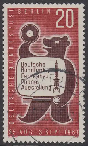 BERLIN 1961 Michel-Nummer 217 gestempelt EINZELMARKE (p)