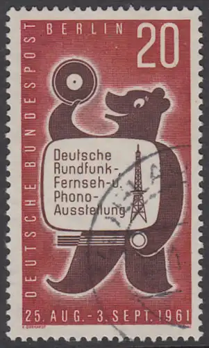 BERLIN 1961 Michel-Nummer 217 gestempelt EINZELMARKE (l)