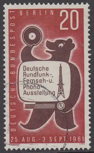 BERLIN 1961 Michel-Nummer 217 gestempelt EINZELMARKE (d)