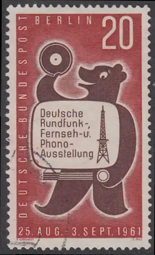 BERLIN 1961 Michel-Nummer 217 gestempelt EINZELMARKE (k)