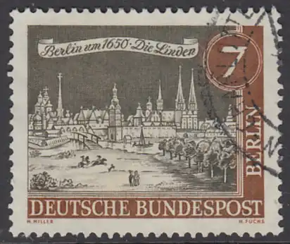 BERLIN 1962 Michel-Nummer 218 gestempelt EINZELMARKE (f)