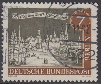 BERLIN 1962 Michel-Nummer 218 gestempelt EINZELMARKE (e)