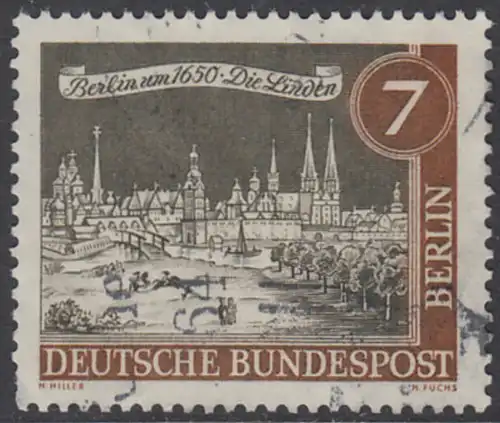 BERLIN 1962 Michel-Nummer 218 gestempelt EINZELMARKE (d)
