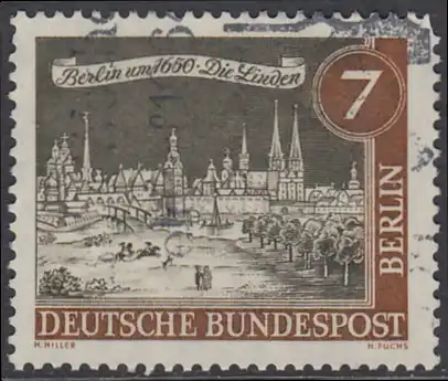 BERLIN 1962 Michel-Nummer 218 gestempelt EINZELMARKE (k)
