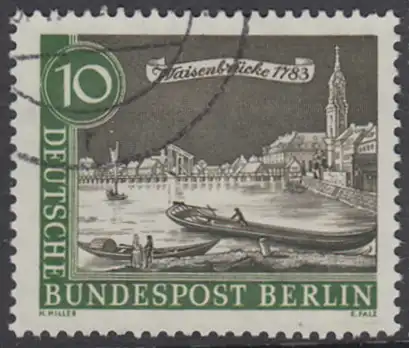 BERLIN 1962 Michel-Nummer 219 gestempelt EINZELMARKE (m)