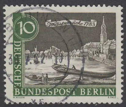 BERLIN 1962 Michel-Nummer 219 gestempelt EINZELMARKE (t)