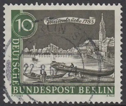 BERLIN 1962 Michel-Nummer 219 gestempelt EINZELMARKE (r)