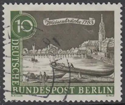 BERLIN 1962 Michel-Nummer 219 gestempelt EINZELMARKE (n)