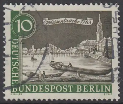 BERLIN 1962 Michel-Nummer 219 gestempelt EINZELMARKE (o)