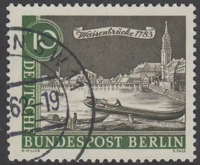 BERLIN 1962 Michel-Nummer 219 gestempelt EINZELMARKE (p)