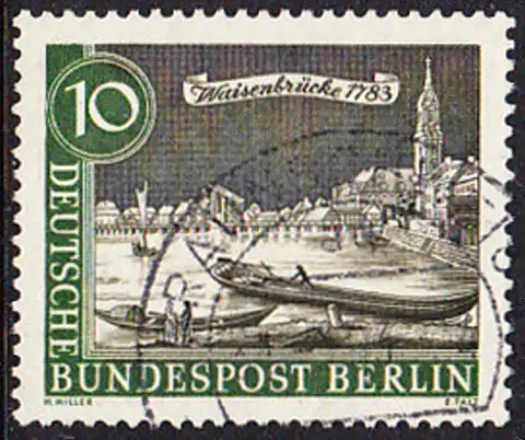 BERLIN 1962 Michel-Nummer 219 gestempelt EINZELMARKE (d)