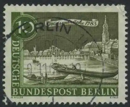 BERLIN 1962 Michel-Nummer 219 gestempelt EINZELMARKE (k)