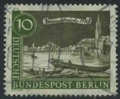 BERLIN 1962 Michel-Nummer 219 gestempelt EINZELMARKE (f)