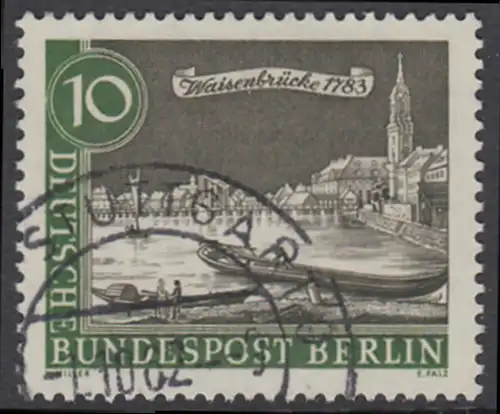 BERLIN 1962 Michel-Nummer 219 gestempelt EINZELMARKE (l)