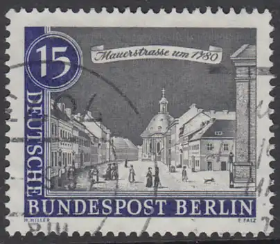 BERLIN 1962 Michel-Nummer 220 gestempelt EINZELMARKE (k)